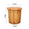 KAMNIK Bucket For Foot Bath,Sauna Accessories Sauna Bucket Water Bucket,Handmade Wooden Footbath Tubs,Foot Relaxing Barrel Decoration Comfortable anniversary view 2