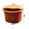 KAMNIK Bucket For Foot Bath,Sauna Accessories Sauna Bucket Water Bucket,Handmade Wooden Footbath Tubs,Foot Relaxing Barrel Decoration Comfortable anniversary view 2