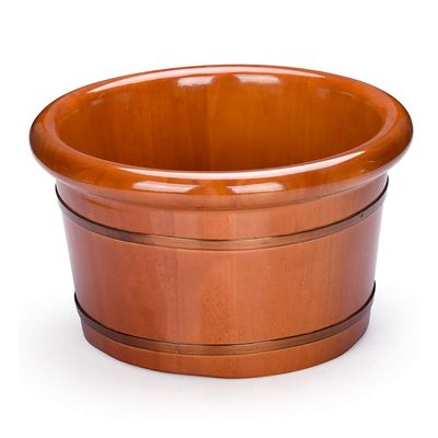 KAMNIK Bucket For Foot Bath,Sauna Accessories Sauna Bucket Water Bucket,Handmade Wooden Footbath Tubs,Foot Relaxing Barrel Decoration Comfortable anniversary