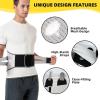 VouTE Back Brace for Men and Women, Lumbar Support with Bionic Support Plate for Lower Back Pain Relief, Breathable Waist Lumbar Back Support Belt (Black XL) view 3