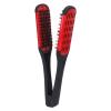 Beard Straightener Comb,Professional Double Sided Beard Straightening Brush,V Shaped Beard Brush - Stylish Hair Splint Tool for Smooth and Silky Beard(red) view 1