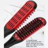 Beard Straightener Comb,Professional Double Sided Beard Straightening Brush,V Shaped Beard Brush - Stylish Hair Splint Tool for Smooth and Silky Beard(red) view 3
