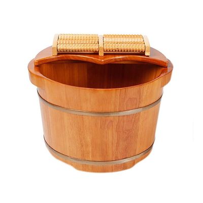KAMNIK Bucket For Foot Bath,Sauna Accessories Sauna Bucket Water Bucket,Handmade Wooden Footbath Tubs,Foot Relaxing Barrel Decoration Comfortable anniversary