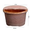 KAMNIK Bucket For Foot Bath,Sauna Accessories Sauna Bucket Water Bucket,Handmade Wooden Footbath Tubs,Foot Relaxing Barrel Decoration Comfortable anniversary view 3