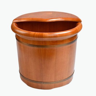 KAMNIK Bucket For Foot Bath,Sauna Accessories Sauna Bucket Water Bucket,Handmade Wooden Footbath Tubs,Foot Relaxing Barrel Decoration Comfortable anniversary