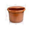KAMNIK Bucket For Foot Bath,Sauna Accessories Sauna Bucket Water Bucket,Handmade Wooden Footbath Tubs,Foot Relaxing Barrel Decoration Comfortable anniversary view 3