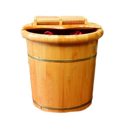 KAMNIK Bucket For Foot Bath,Sauna Accessories Sauna Bucket Water Bucket,Handmade Wooden Footbath Tubs,Foot Relaxing Barrel Decoration Comfortable anniversary
