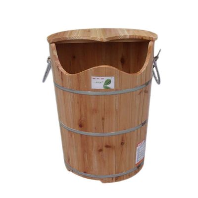 KAMNIK Bucket For Foot Bath,Sauna Accessories Sauna Bucket Water Bucket,Handmade Wooden Footbath Tubs,Foot Relaxing Barrel Decoration Comfortable anniversary