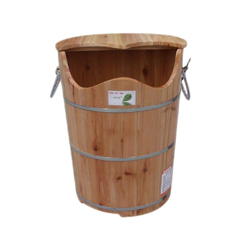 KAMNIK Bucket For Foot Bath,Sauna Accessories Sauna Bucket Water Bucket,Handmade Wooden Footbath Tubs,Foot Relaxing Barrel Decoration Comfortable anniversary