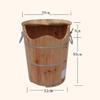 KAMNIK Bucket For Foot Bath,Sauna Accessories Sauna Bucket Water Bucket,Handmade Wooden Footbath Tubs,Foot Relaxing Barrel Decoration Comfortable anniversary view 3