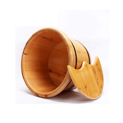 KAMNIK Bucket For Foot Bath,Sauna Accessories Sauna Bucket Water Bucket,Handmade Wooden Footbath Tubs,Foot Relaxing Barrel Decoration Comfortable anniversary