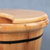 KAMNIK Bucket For Foot Bath,Sauna Accessories Sauna Bucket Water Bucket,Handmade Wooden Footbath Tubs,Foot Relaxing Barrel Decoration Comfortable anniversary view 3