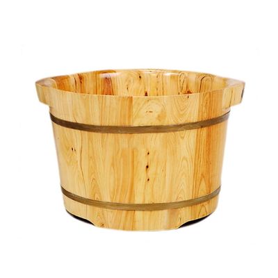 KAMNIK Bucket For Foot Bath,Sauna Accessories Sauna Bucket Water Bucket,Handmade Wooden Footbath Tubs,Foot Relaxing Barrel Decoration Comfortable anniversary