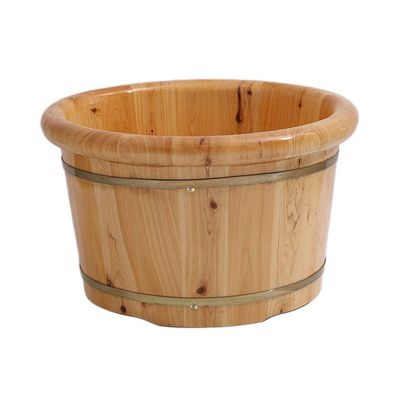 KAMNIK Bucket For Foot Bath,Sauna Accessories Sauna Bucket Water Bucket,Handmade Wooden Footbath Tubs,Foot Relaxing Barrel Decoration Comfortable anniversary