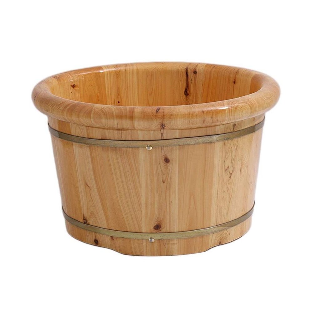 KAMNIK Bucket For Foot Bath,Sauna Accessories Sauna Bucket Water Bucket,Handmade Wooden Footbath Tubs,Foot Relaxing Barrel Decoration Comfortable anniversary