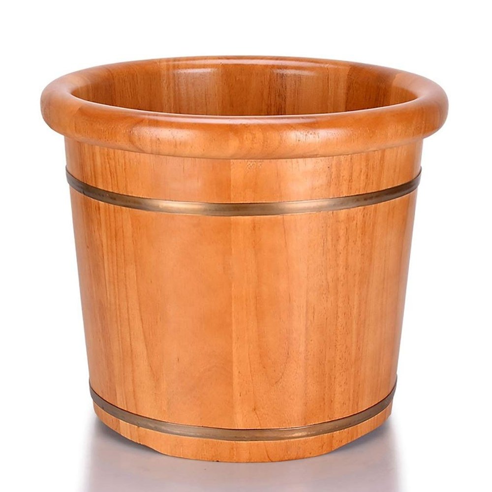 KAMNIK Bucket For Foot Bath,Sauna Accessories Sauna Bucket Water Bucket,Handmade Wooden Footbath Tubs,Foot Relaxing Barrel Decoration Comfortable anniversary