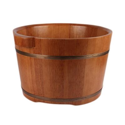 KAMNIK Bucket For Foot Bath,Sauna Accessories Sauna Bucket Water Bucket,Handmade Wooden Footbath Tubs,Foot Relaxing Barrel Decoration Comfortable anniversary