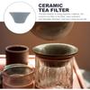 2pcs Non-porous Tea Strainer Ceramic Tea Filter Reusable Coffee Dripper Paperless Reusable Infuser Paperless Coffee Infuser Tea Infuser Ceramic Tea Strainer Ceramic Coffee Filter view 4