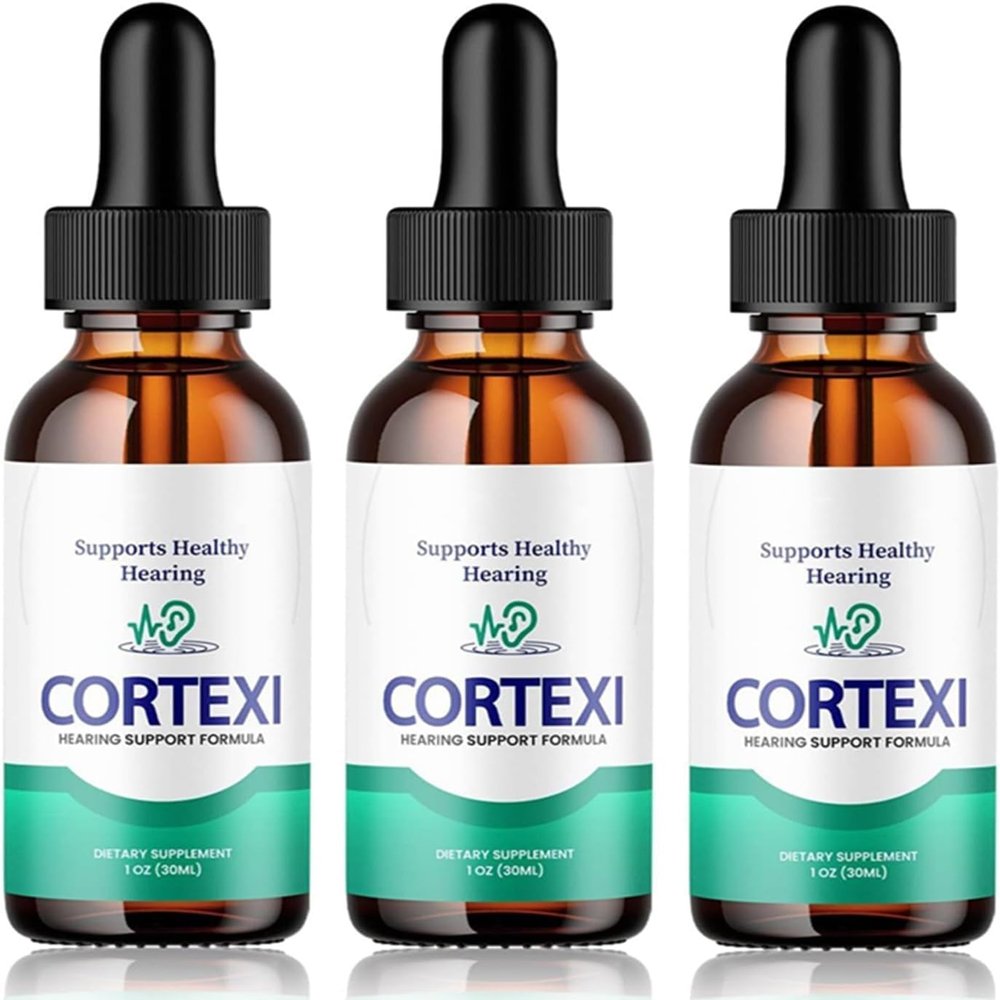 Cortexi Drops - for Ear Health,Hearing Support,Healthy Eardrum,Cortexi Hearing Support Supplement,Promotes Auditory Clarity (3pcs)