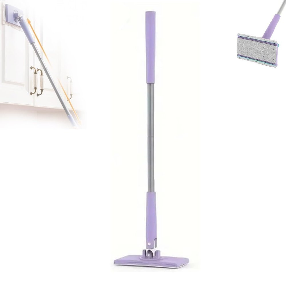 Multi-Functional Mini Fully Automatic Face Towel Mop, Automatic Cloth Changing Mini Mop, Hands-Free Mini Mop Compatible With Face Towels,Hands-Free Mini Mop With 360Rotating Head Suitable For Floors