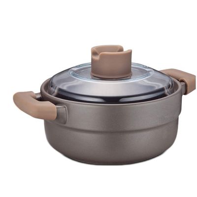 SUNMME Household Fire Soup Pot Ceramic Deep Soup Casserole With Handle And Transparent Lid Cooker 1.5L/2.5L/3.5L/4.5L