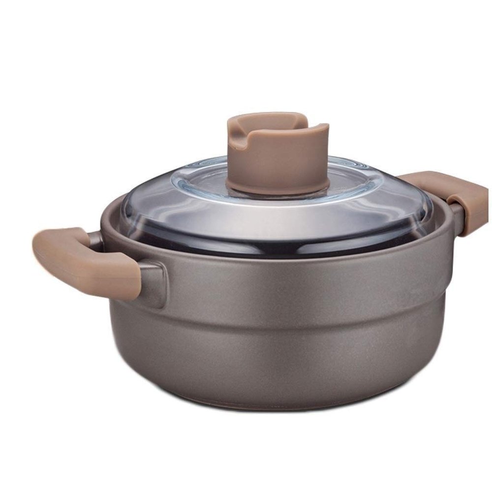 SUNMME Household Fire Soup Pot Ceramic Deep Soup Casserole With Handle And Transparent Lid Cooker 1.5L/2.5L/3.5L/4.5L