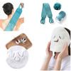 1 HOT Compress Face Towel Mask & 3PC SPA Bath Scrubber Set -Facial SPA Towelling Mask, Facial Steaming Mask, HOT & Cold Compress Face Towel (Towel & 3PC Bath Set) view 1