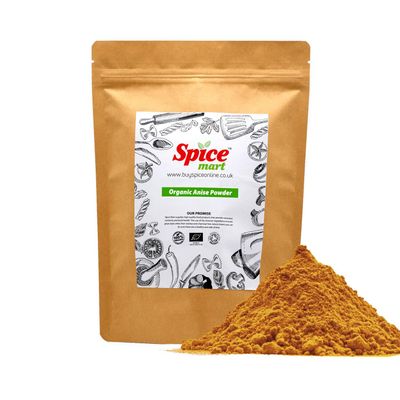 225g | Organic Whole Spices | Ground Spices | Herbs | Seeds | Chilli | Superfoods Soil Association Certified (Organic Anise Powder)