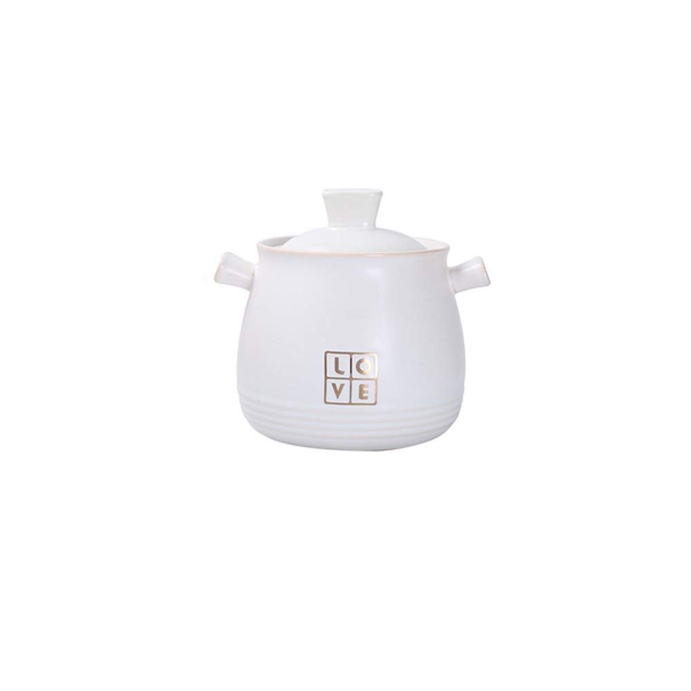SUNMME Ceramic Casserole Soup Pot Stew Pot Flame Heat-resistant Household Kitchen Supplies