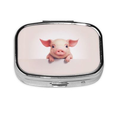 Cute Pig Square Mini Medicine Box, Designed to Be Light and Portable