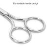 ANKROYU Nose Hair Scissors, Rounded Tip Scissors, Stainless Steel Rounded Tip Scissors, Nose Moustache Beard Scissors, Multi Purpose Beauty Grooming Scissors, for Eyebrows Nose Moustache Beard(B) view 3