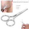 ANKROYU Nose Hair Scissors, Rounded Tip Scissors, Stainless Steel Rounded Tip Scissors, Nose Moustache Beard Scissors, Multi Purpose Beauty Grooming Scissors, for Eyebrows Nose Moustache Beard(B) view 4