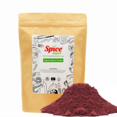 225g | Organic Whole Spices | Ground Spices | Herbs | Seeds | Chilli | Superfoods Soil Association Certified (Organic Hibiscus Leaves Powder)