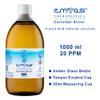 EMIAS Therapeutics UK - 20 PPM Colloidal Silver - 1000ml Bottle in Amber Glass - Produced in The UK - Pure and Natural, Premium Quality. view 2
