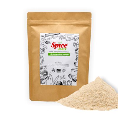 225g | Organic Whole Spices | Ground Spices | Herbs | Seeds | Chilli | Superfoods Soil Association Certified (Organic Garlic Powder)