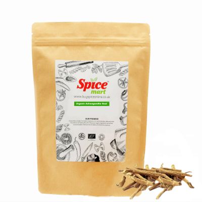 225g | Organic Whole Spices | Ground Spices | Herbs | Seeds | Chilli | Superfoods Soil Association Certified (Organic Ashwagandha Root)