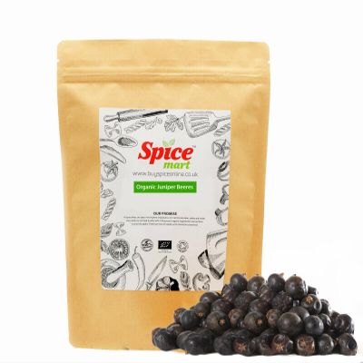 225g | Organic Whole Spices | Ground Spices | Herbs | Seeds | Chilli | Superfoods Soil Association Certified (Organic Whole Juniper Berries)