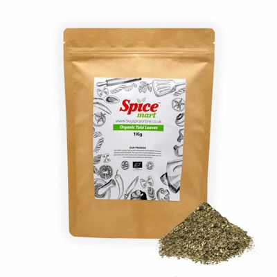 225g | Organic Whole Spices | Ground Spices | Herbs | Seeds | Chilli | Superfoods Soil Association Certified (Organic Tulsi Leaves)