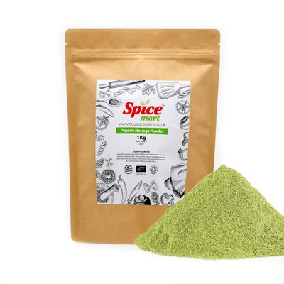 225g | Organic Whole Spices | Ground Spices | Herbs | Seeds | Chilli | Superfoods Soil Association Certified (Organic Moringa Powder)