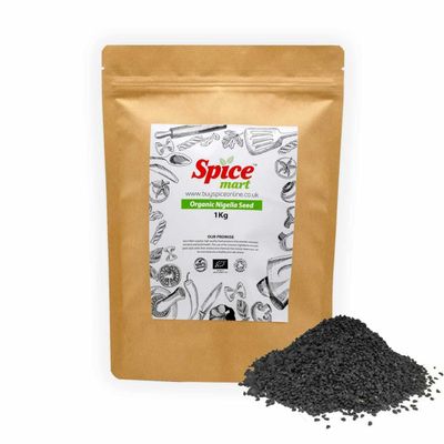 225g | Organic Whole Spices | Ground Spices | Herbs | Seeds | Chilli | Superfoods Soil Association Certified (Organic Nigella (Kaloonji) Seeds)