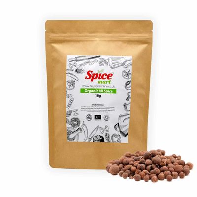 225g | Organic Whole Spices | Ground Spices | Herbs | Seeds | Chilli | Superfoods Soil Association Certified (Organic Allspice Berries)