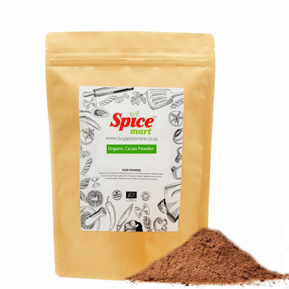 225g | Organic Whole Spices | Ground Spices | Herbs | Seeds | Chilli | Superfoods Soil Association Certified (Organic Cacao Powder)