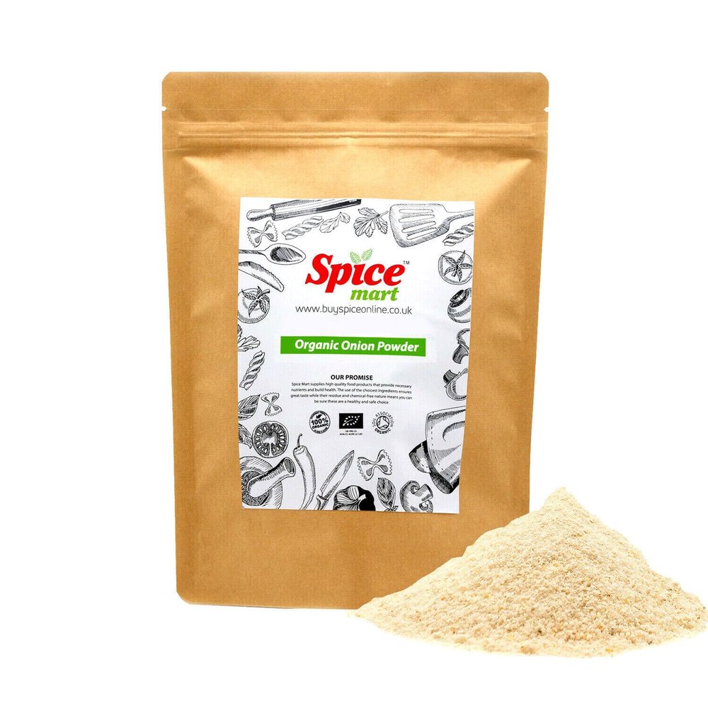 225g | Organic Whole Spices | Ground Spices | Herbs | Seeds | Chilli | Superfoods Soil Association Certified (Organic Onion Powder)