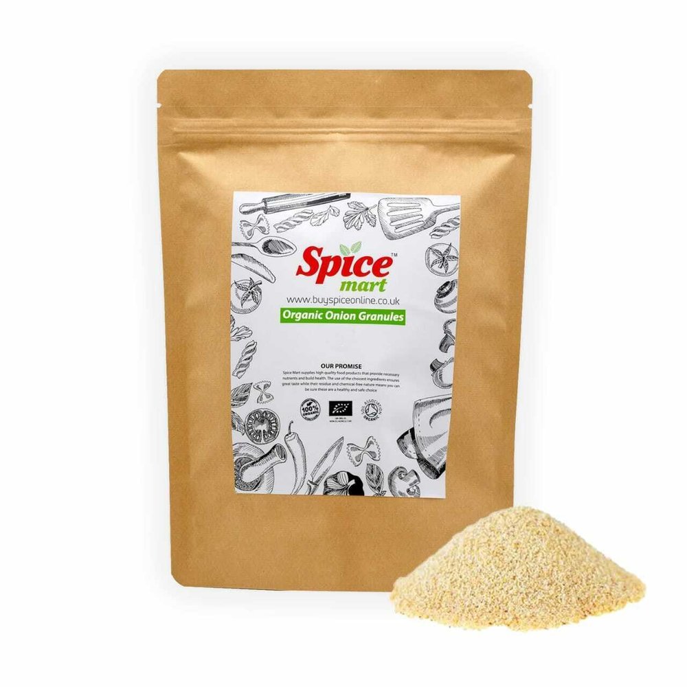 225g | Organic Whole Spices | Ground Spices | Herbs | Seeds | Chilli | Superfoods Soil Association Certified (Organic Onion Granules)
