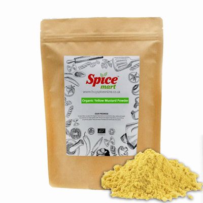 225g | Organic Whole Spices | Ground Spices | Herbs | Seeds | Chilli | Superfoods Soil Association Certified (Organic Yellow Mustard Powder)