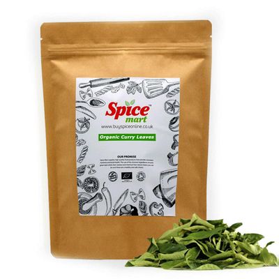 225g | Organic Whole Spices | Ground Spices | Herbs | Seeds | Chilli | Superfoods Soil Association Certified (Organic Dried Curry Leaves)