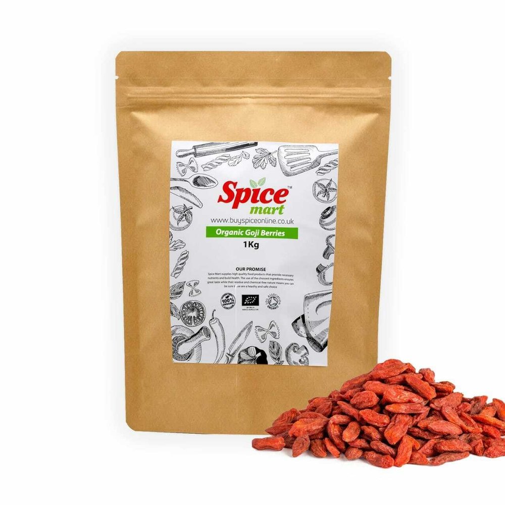 225g | Organic Whole Spices | Ground Spices | Herbs | Seeds | Chilli | Superfoods Soil Association Certified (Organic Goji Berries)