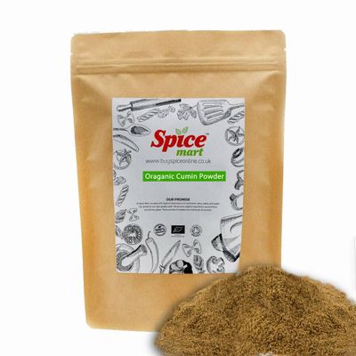 225g | Organic Whole Spices | Ground Spices | Herbs | Seeds | Chilli | Superfoods Soil Association Certified (Organic Cumin Powder)