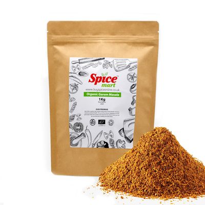 225g | Organic Whole Spices | Ground Spices | Herbs | Seeds | Chilli | Superfoods Soil Association Certified (Organic Garam Masala Powder)