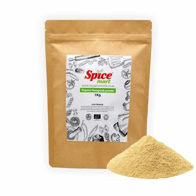 225g | Organic Whole Spices | Ground Spices | Herbs | Seeds | Chilli | Superfoods Soil Association Certified (Organic Fenugreek Powder)